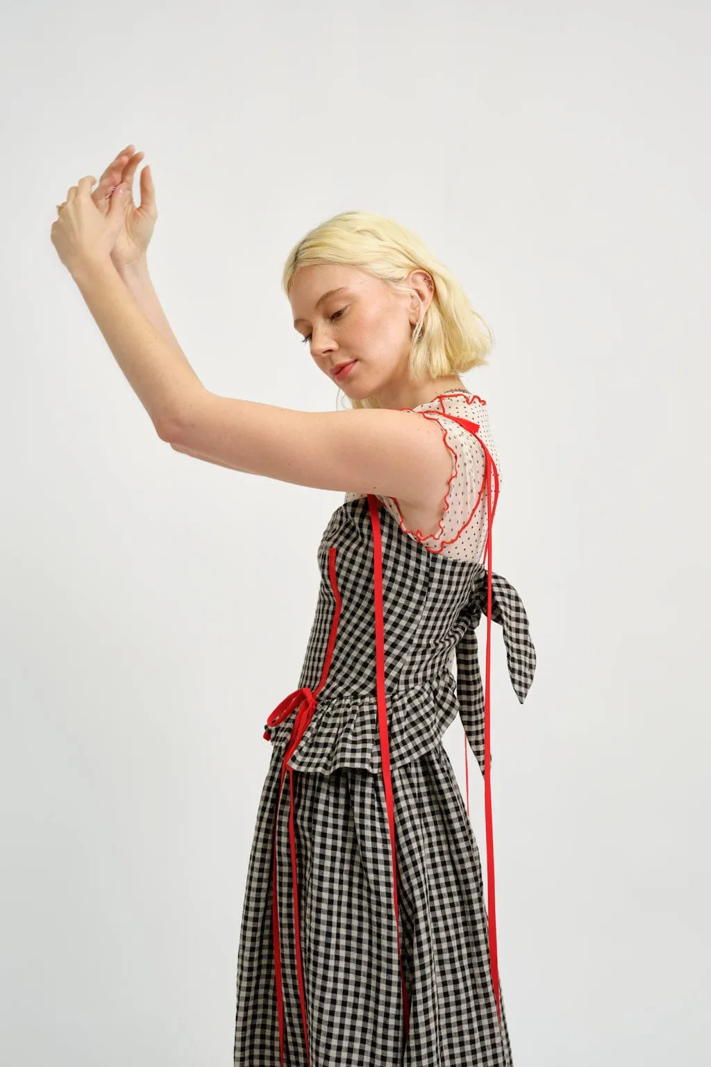 Tessa Dress Gingham Linen