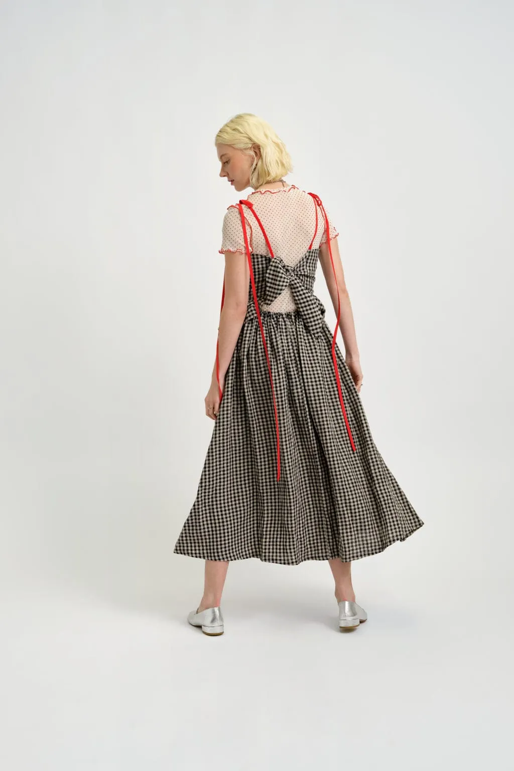 Tessa Dress Gingham Linen