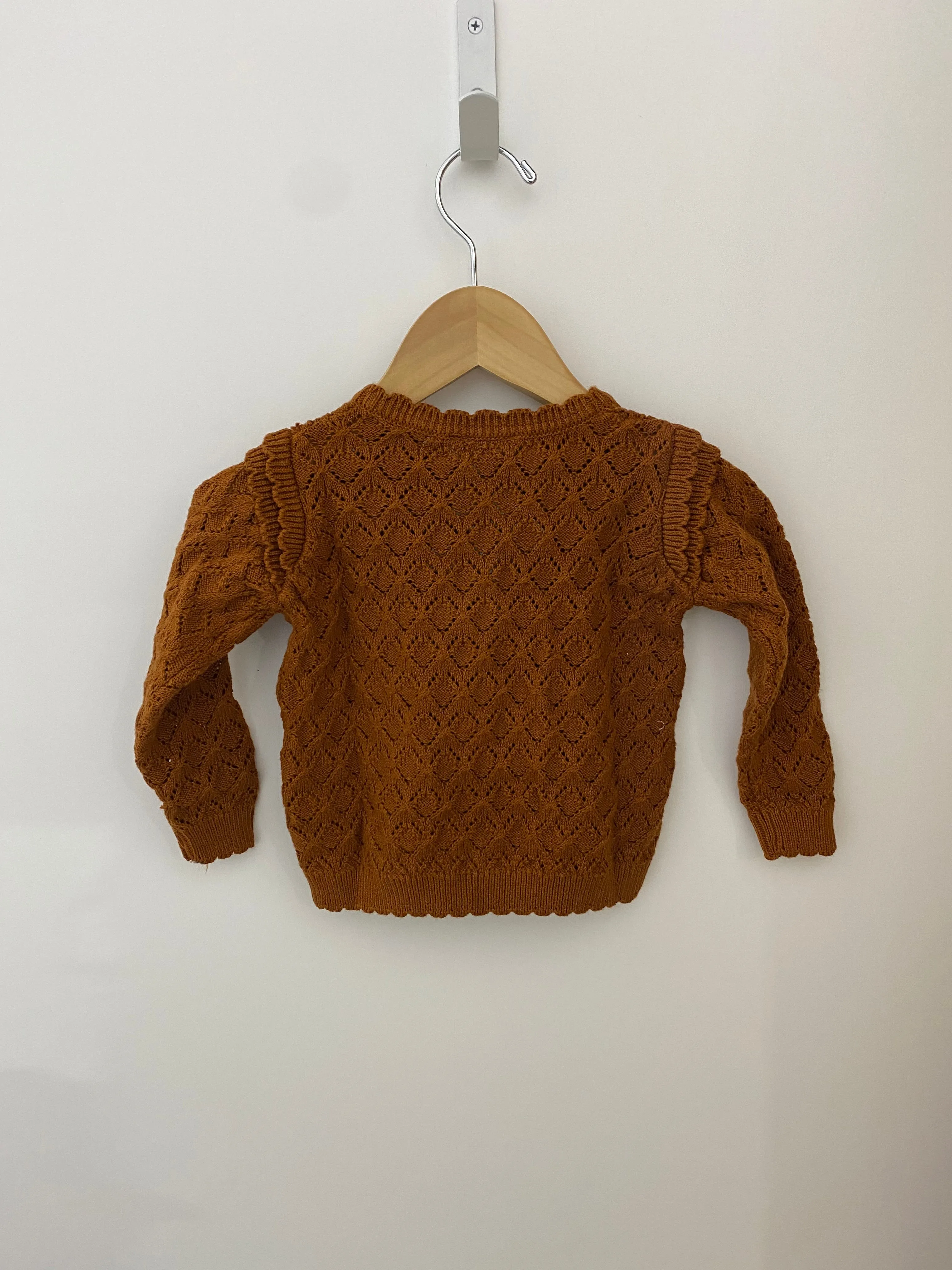 The Farren Cardigan - Burnt Orange - BABY