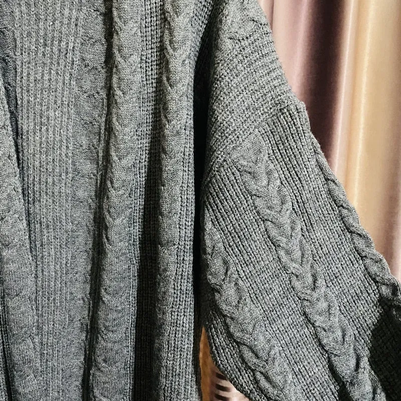 Thick Needle Twist Cardigan