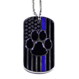 Thin Blue Line K9 Dog Tag