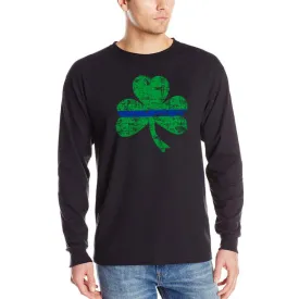 Thin Blue Line St. Patrick's Shamrock Long Sleeve Shirt