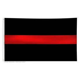 Thin Red Line Flag with Grommets