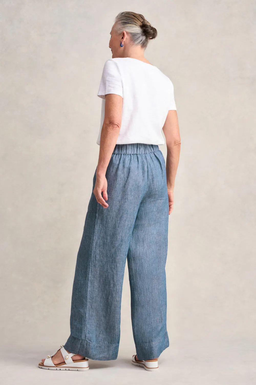 Twill Hemp Linen Pant - Indigo Twill