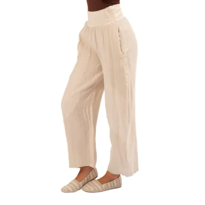 VM Mesh Panel Linen pants 6348