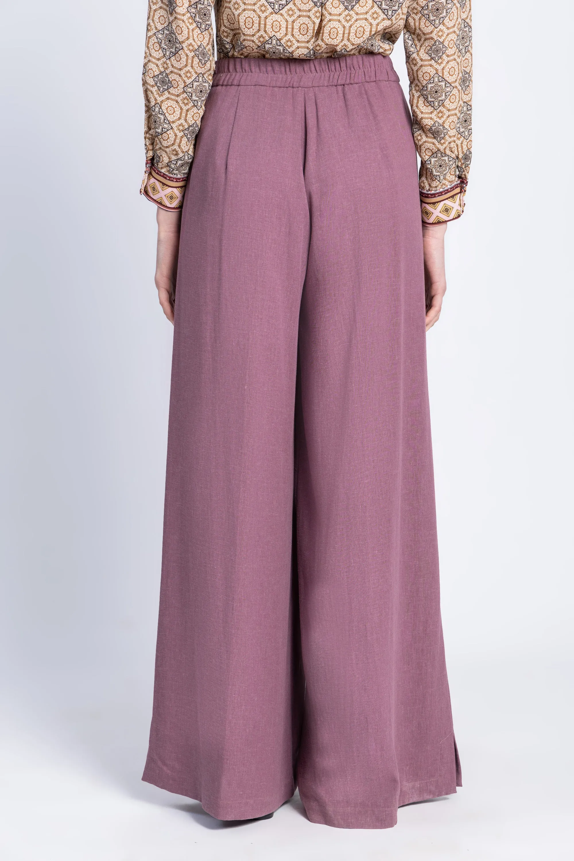 wide leg cotton linen pants