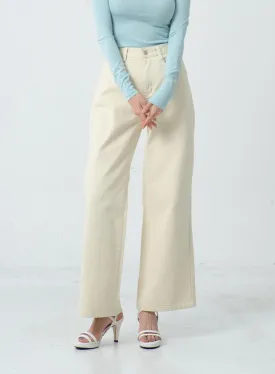 Wide Leg Cotton Pants IO24