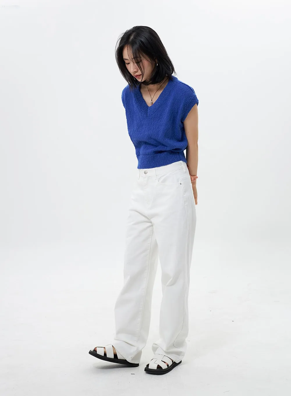 Wide Leg Cotton Pants OY304