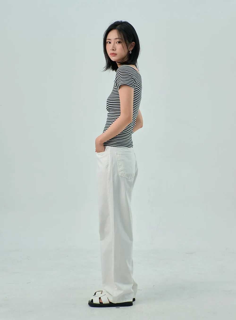 Wide Leg Cotton Pants OY310