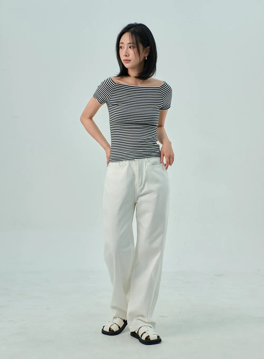 Wide Leg Cotton Pants OY310