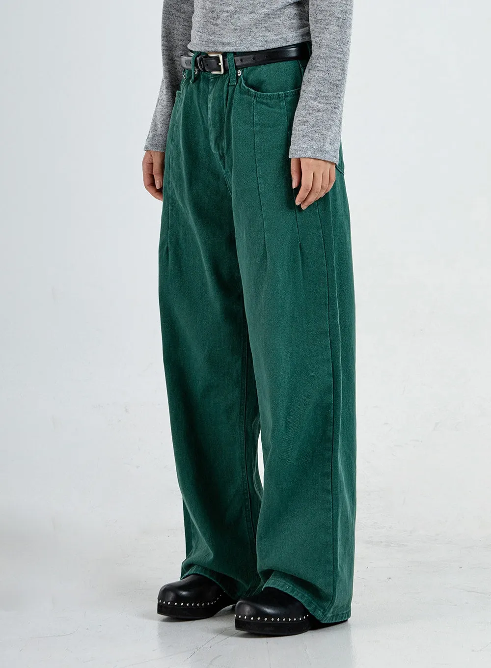 Wide Leg Cotton Pants Unisex CO13