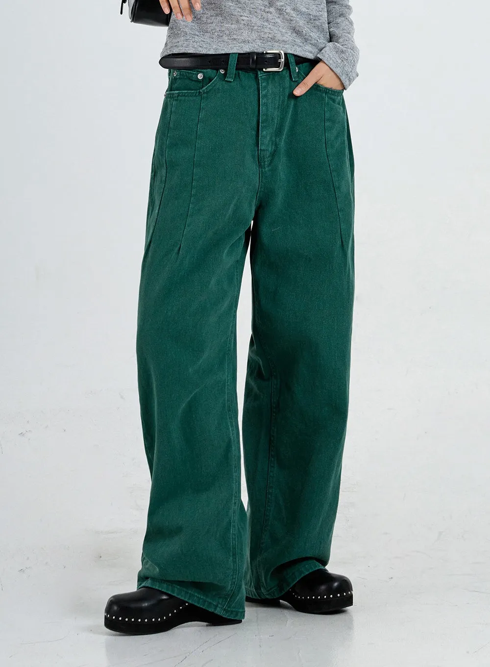 Wide Leg Cotton Pants Unisex CO13