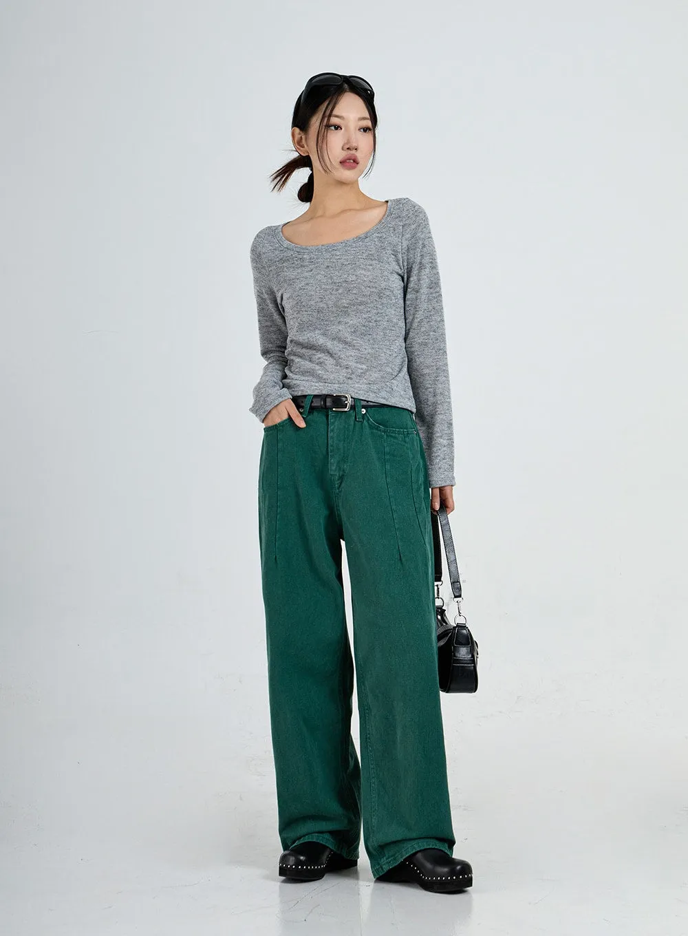 Wide Leg Cotton Pants Unisex CO13