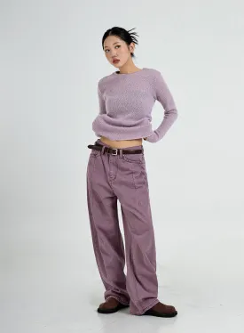 Wide Leg Cotton Pants Unisex CO13