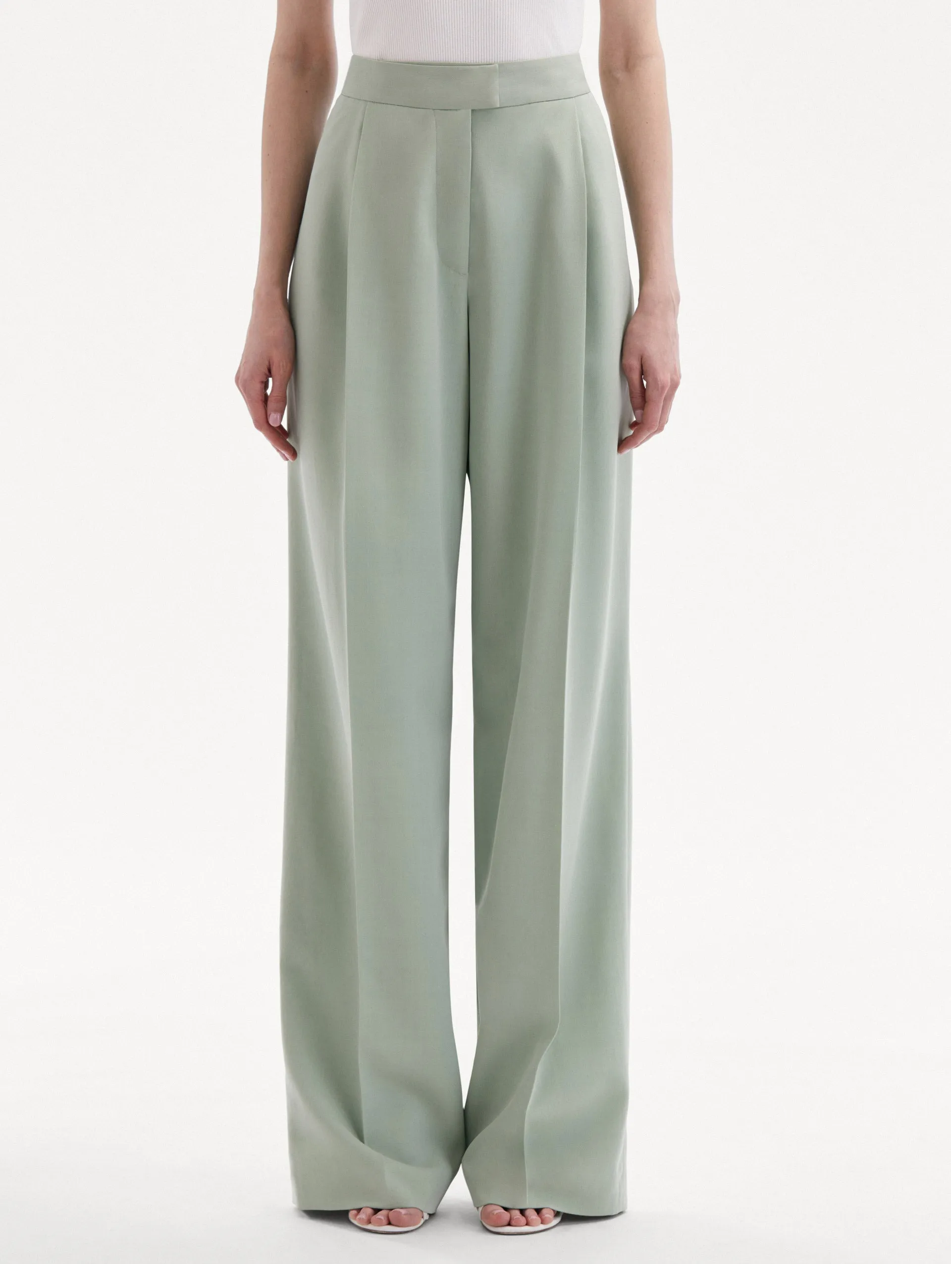 Wide Leg Silk Georgette Pant