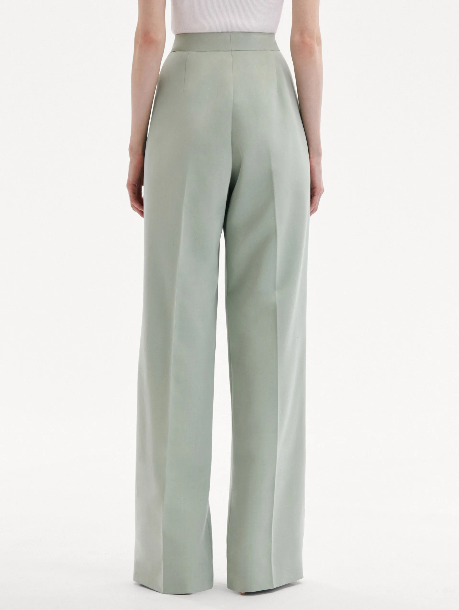 Wide Leg Silk Georgette Pant