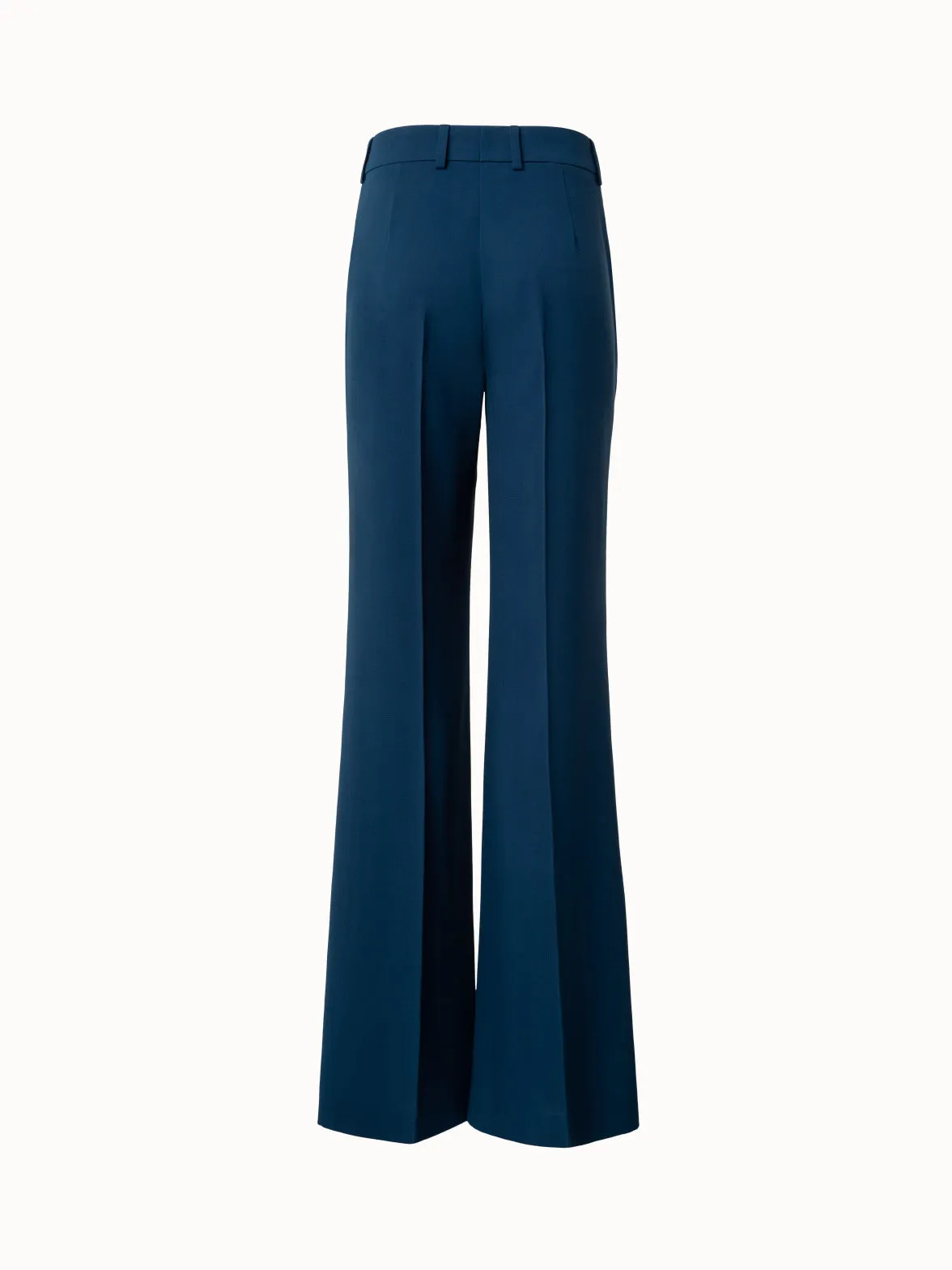 Wide Straight Leg Pants in Silk