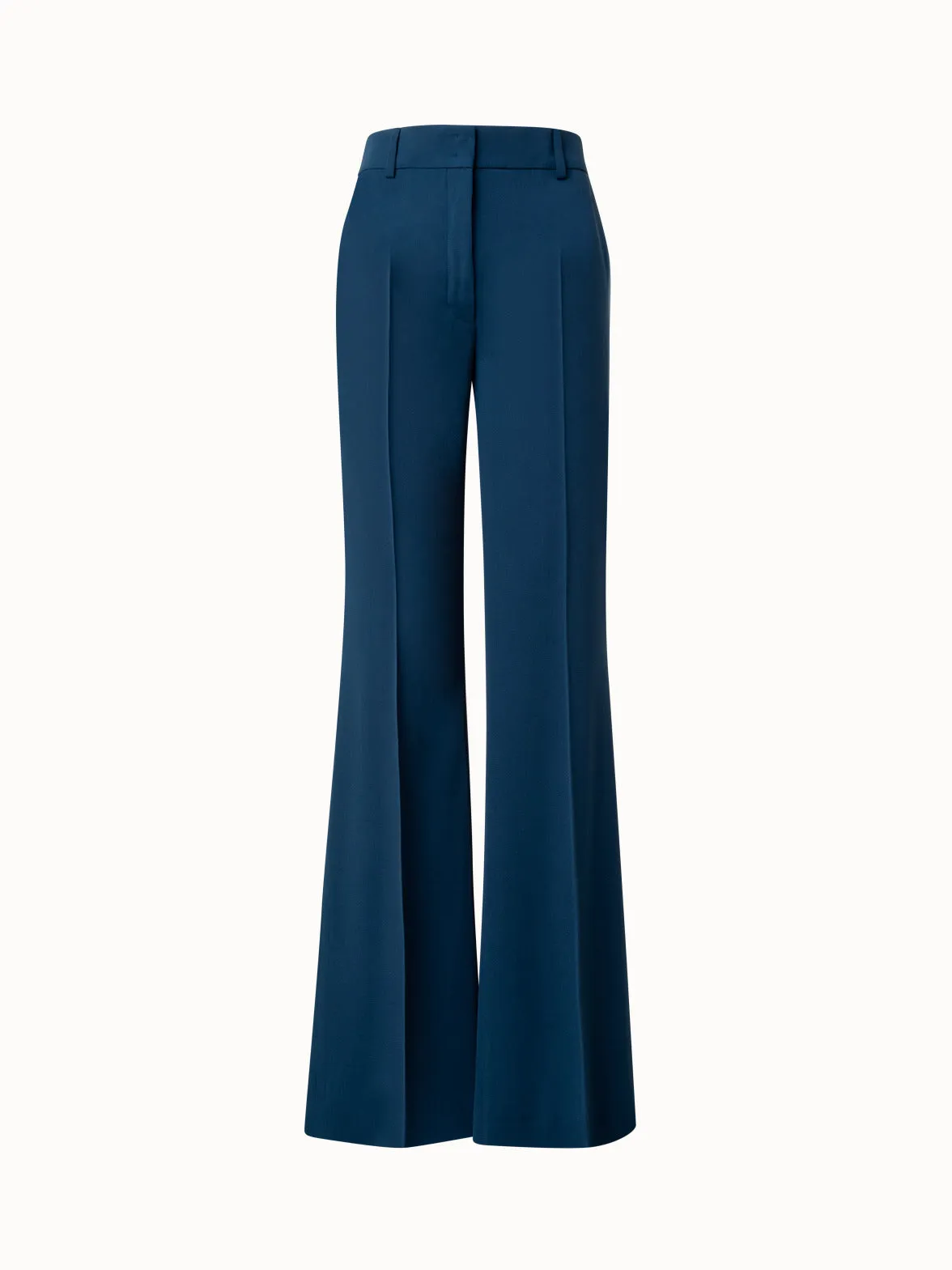 Wide Straight Leg Pants in Silk