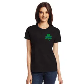 Women's Thin Blue Line St. Patrick's, Small Shamrock T-Shirt